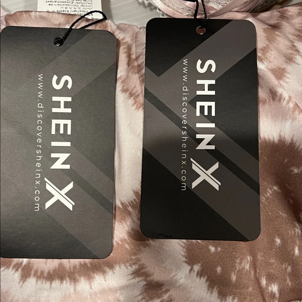 Pink and White Tie-Dye Two-Piece Set with hearts all over so fabulous - Picture 8 of 8